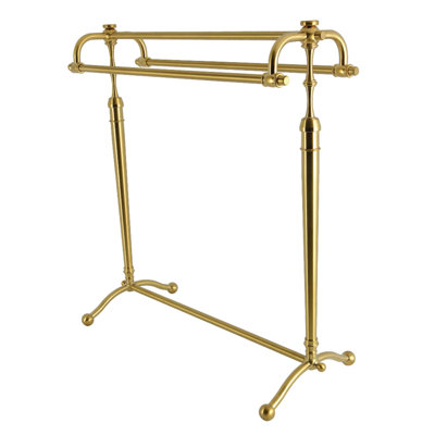 Kingston Brass Warwick 28-Inch Freestanding Pedestal 3-Tier Towel Rack