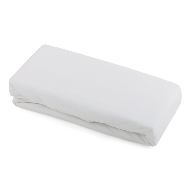 Wyckoff 100% Cotton - Piece Standard Cot Fitted Sheet, 70cm W x 140cm L, White