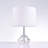 Tortona Lucite Diamond Shaped Table Lamp