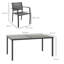 Steel Patio Dining Set Table,