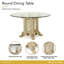 Round Glass Dining Table-400430240