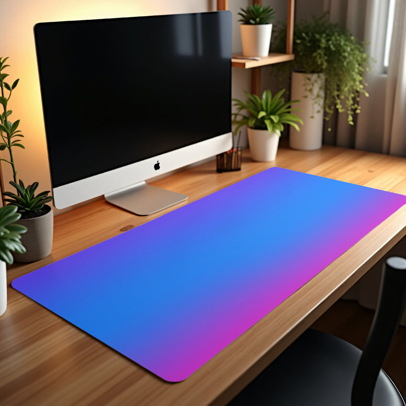 Polyester Desk Pad, 14.4x12.1