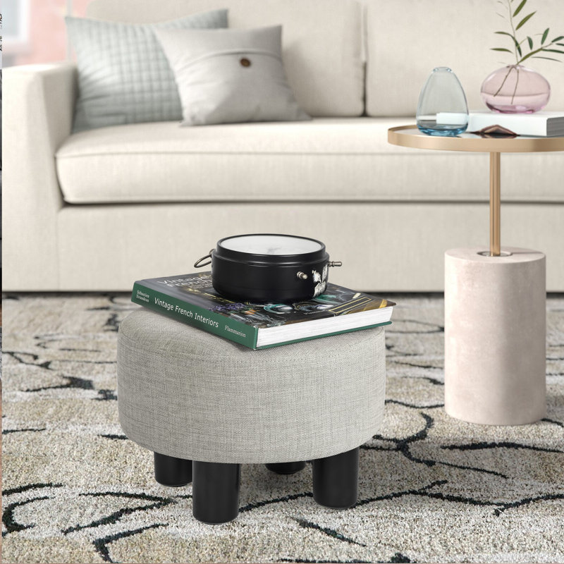 Repose-pieds rond 12,4 po, Beige toile