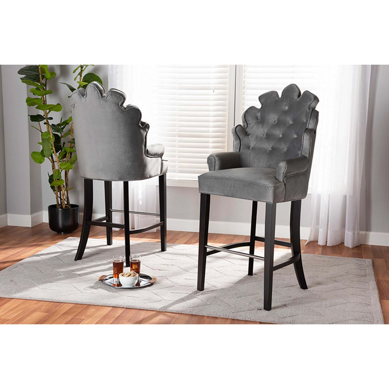 Tabouret 30,3 "Danni-Lee, Gris foncé