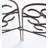 Scrollwork Wrought Iron Edging with Ground Stakes and Gunmetal Finish