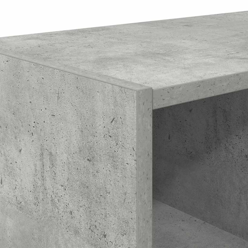 Bayah 8 Pair Stackable Shoe Rack, Concrete Grey