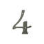 Deltana RN4-4U15A 4" Numbers; Solid Brass; Antique Nickel Finish-544781392