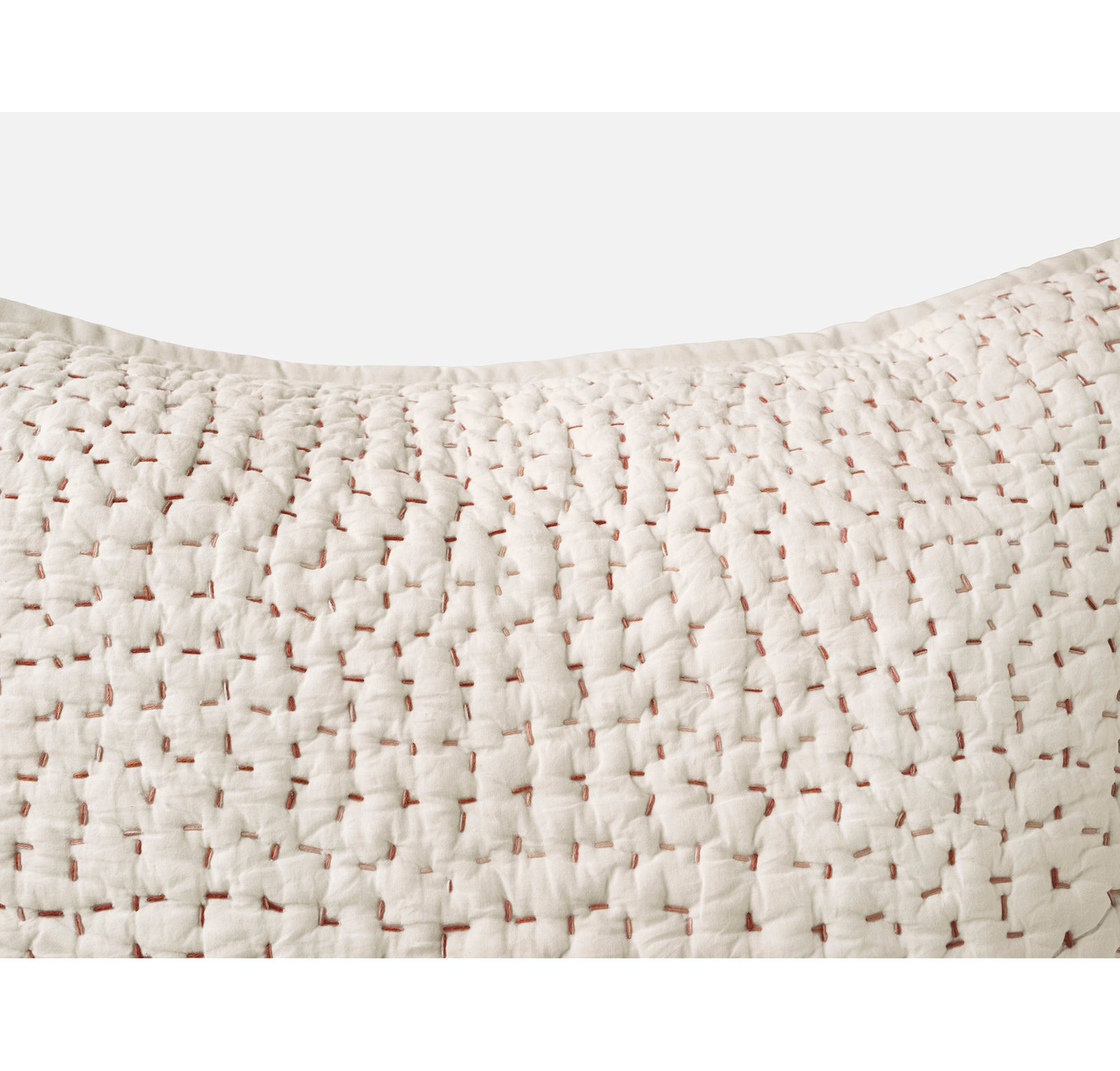 Pebbled Organic Cotton Shams, Undyed