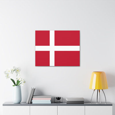 "Drapeau du Danemark" sur toile