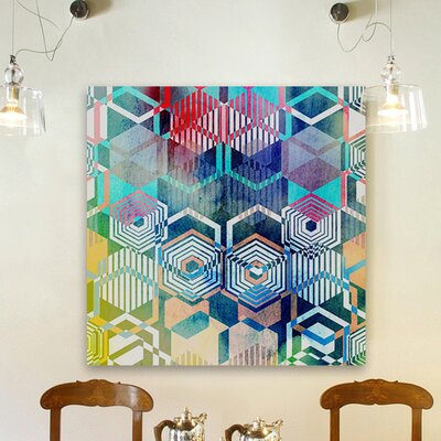 Morphing Hexagons' Painting Print on Wrapped Canvas -  Marmont Hill, MH-CUSPAT-208-C-24