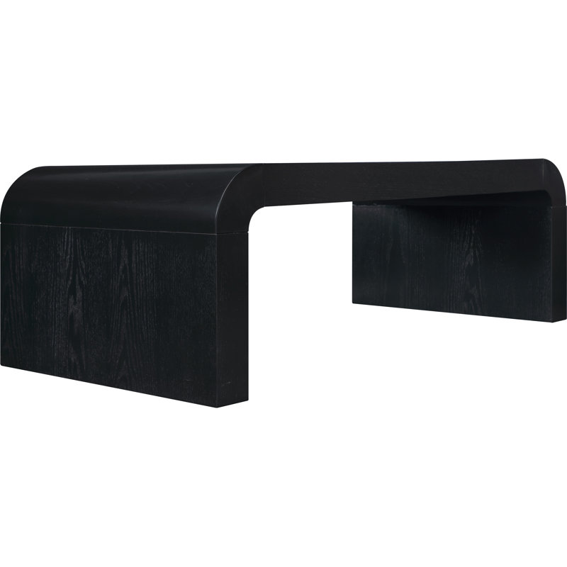 Toulon Oak Veneer Coffee Table, Black