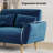 Loveseat Sofa With Convertible Tray