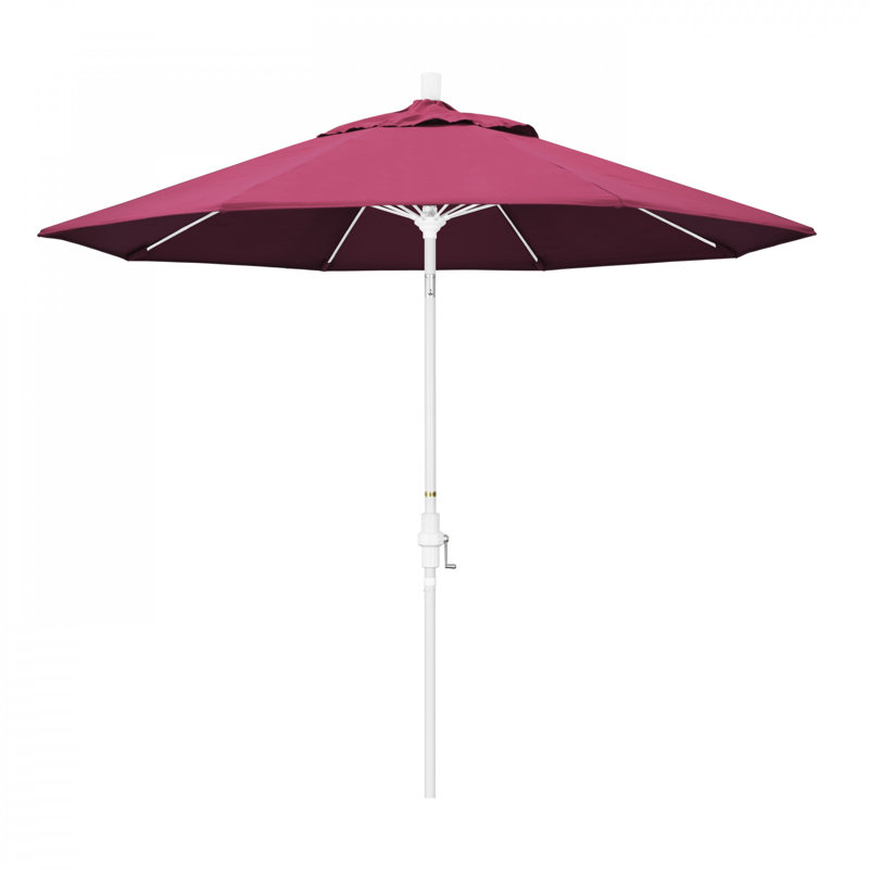 Parasol de marché 9 pi Roverta, Toile Sunbrella® rose vif