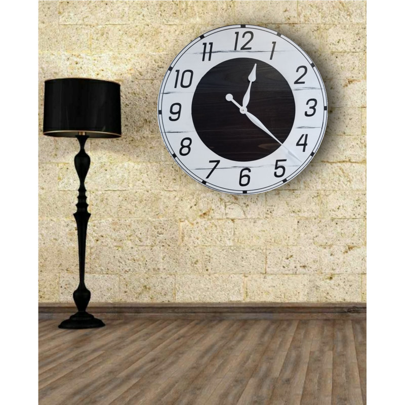 Ares Wood Wall Clock, Large