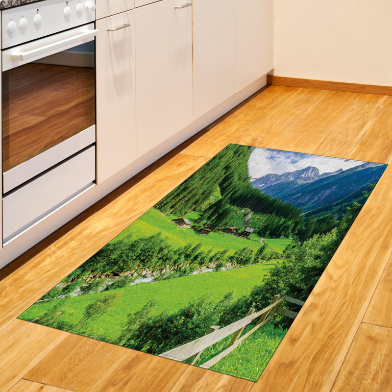 Tapis décoratif à haute densité Mountain Mountain, Rectangle 2 pi 7 po x 5 pi