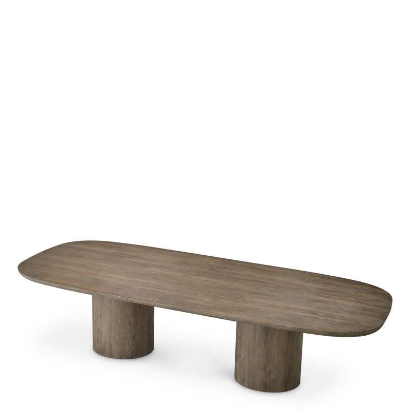 Glenmont Oval Oak Double Pedestal Dining Table