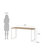 Embrie 59.06'' W Rectangle Writing Desk-96216379