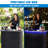 GoBar Portable Bar Table with Multi-Colour LED Lights - Mobile Bartender Station