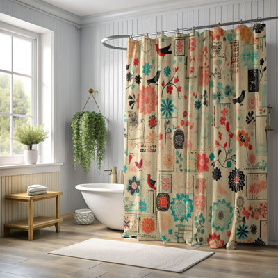 Vintage Bloom - Premium Shower Curtain