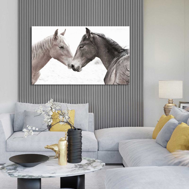 Gentle Herd - Photographie sur toile tendue, H 36 po x l 60 po x P 1,5 po
