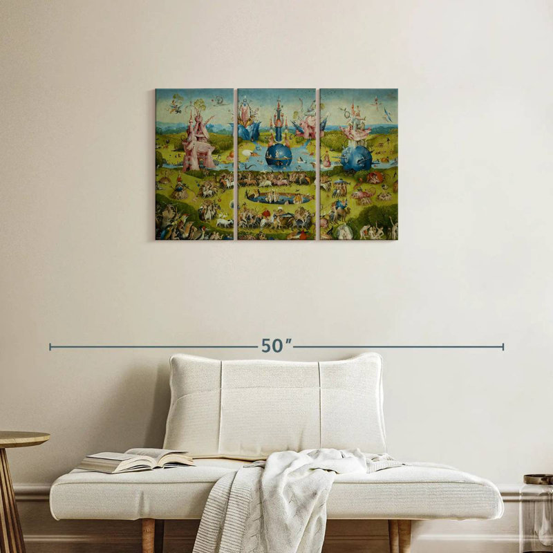 Leisha Le jardin des délices terrestres IV, H 20 po x l 33 po