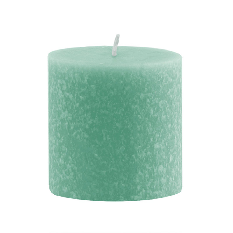 Timberline Unscented Pillar Candle, 3" H x 3" W x 3" D, Sky