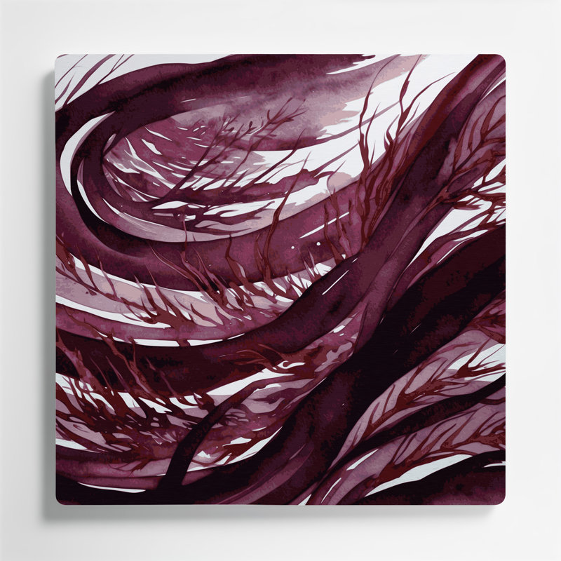 Art mural en métal légumes rouge Dulse, H 12 po x l 12 po