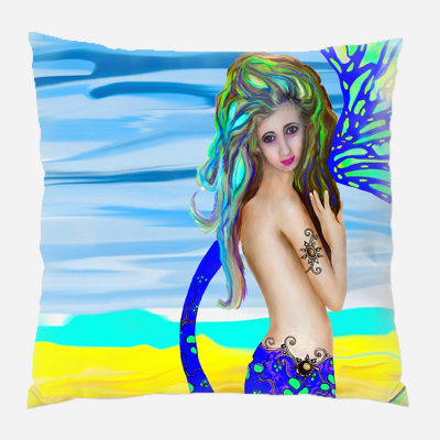 Girl Throw Pillow