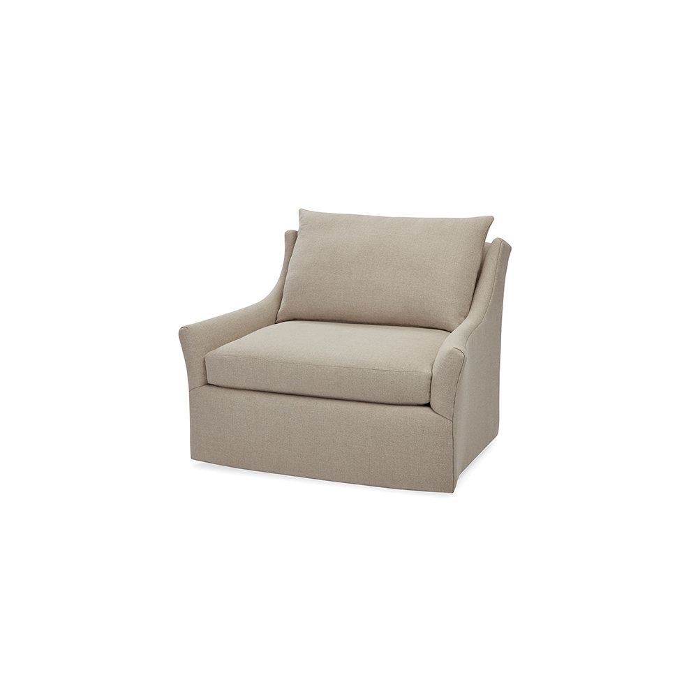 Chair and half discount swivel