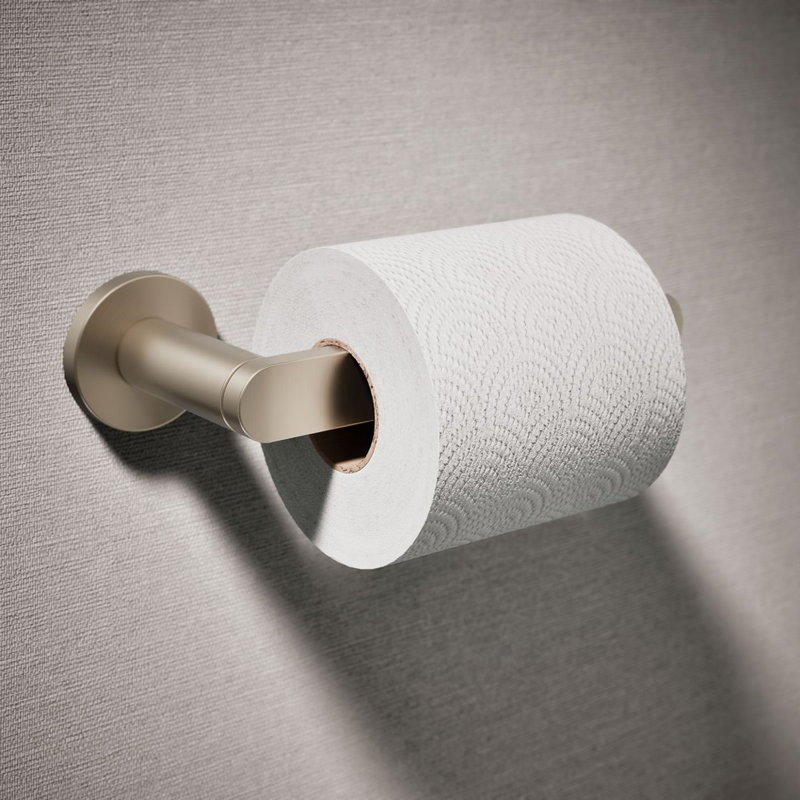 Wall Mount Toilet Paper Holder, Gold Rose