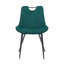 Modern Velvet Upholstered Dining Chair, Steel Legs, Green or Grey  Set of 2-1815858405