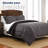 Martex Solid Color Reversible Comforter and Sham Bedding Set Super Soft Brushed Fabric-18040444-18040442