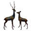 Deer Animals Metal Garden Statue