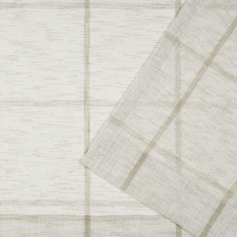 Lauren Ralph Lauren Rubin Sheer Back Tab/Rod Pocket Curtain Panel, Beige, 54" x 96"