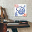  «Coastal Jewels 1» par Farida Zaman, art mural en verre acrylique, 12 po x 12 po