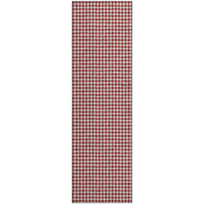 Premium Machine Washable Paullette AMF137 Red Rug