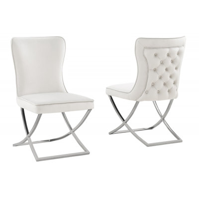 Mercer41 Modern Velvet Dining Chair Set Of 2(Only Dining Chairs)