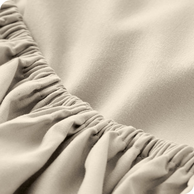 Drap-housse à poches profondes en microfibre ultra-douce, Drap-housse grand, Sable