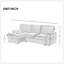 Upholstery Sleeper Sectional Sofa With Storage Bags And 2 Cup Holders  On Arms-118043397