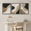 Ensemble de 3 reproductions d'art moderne encadrées aux tons abstraits de terre moderne-123940973-123940968