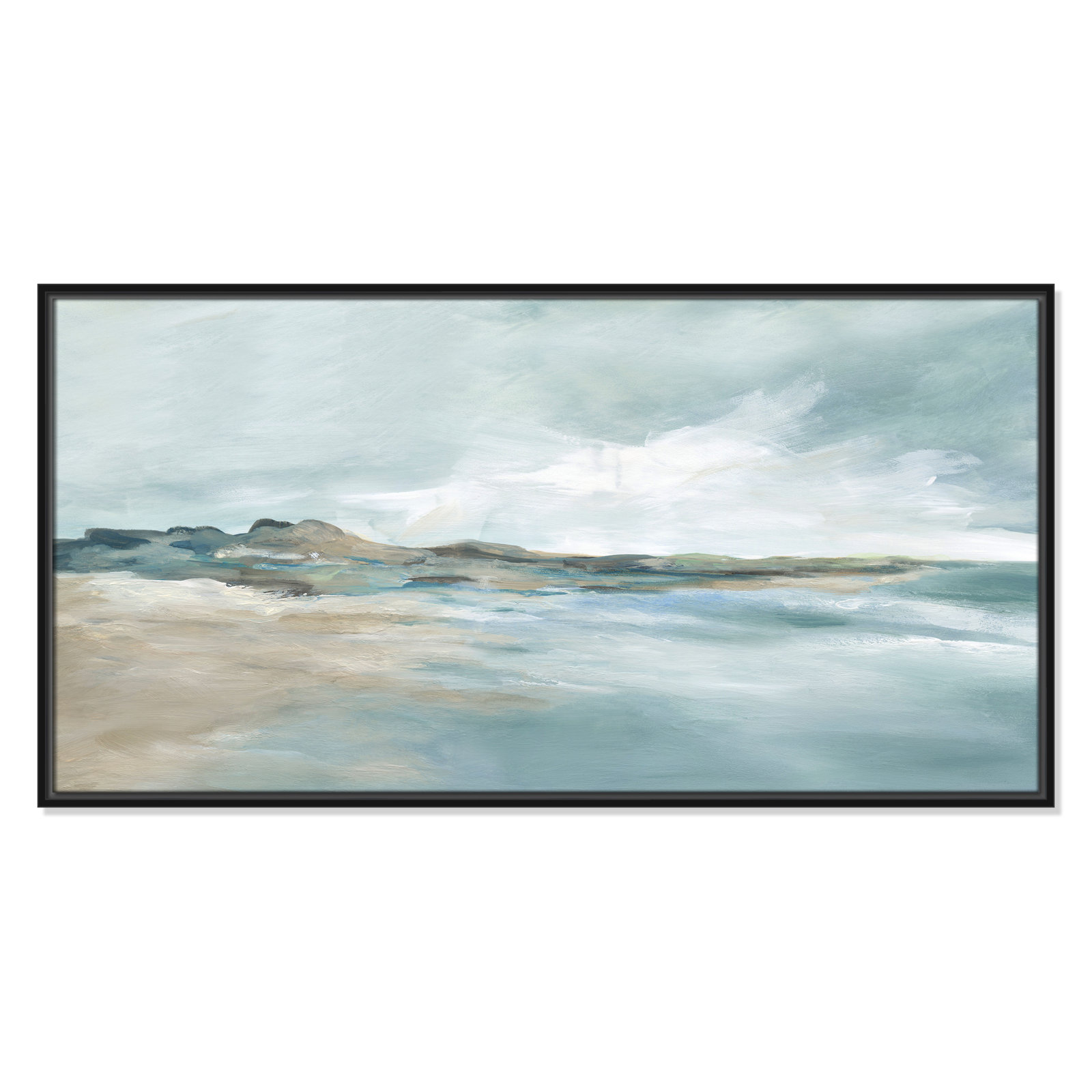 Coralie "Sandpoint" Print by Carol Robinson, 21.5" H x 41.5" W, Black