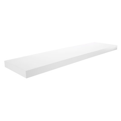 Ensemble d'une tablette murale flottante de style moderne Ayeza avec éclairage à DEL tactile Stockholm Aberg de Kiera Grace, idéale pour la décoration intérieure; paquet de 1