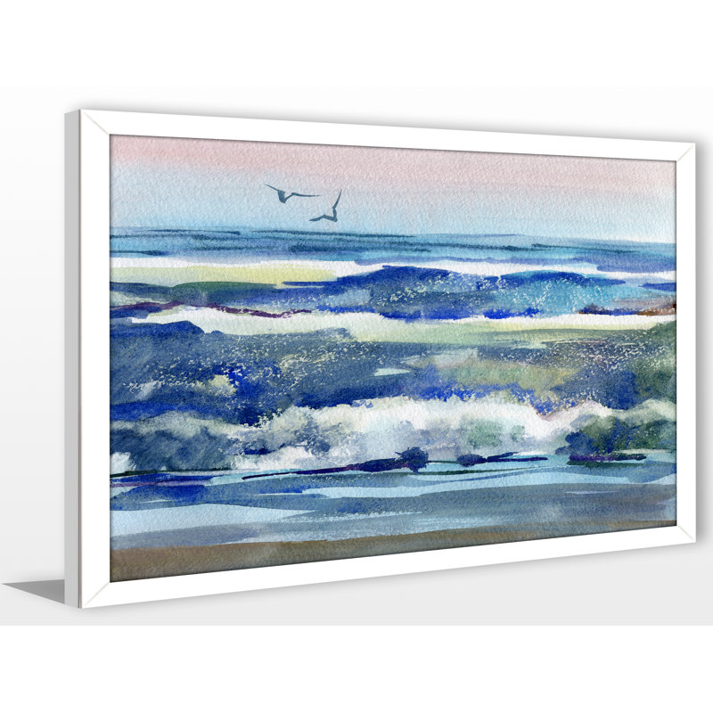 « h2o 1 », reproduction d’art encadrée, H 35,5 po x l 51,5 po x P 0,75 po