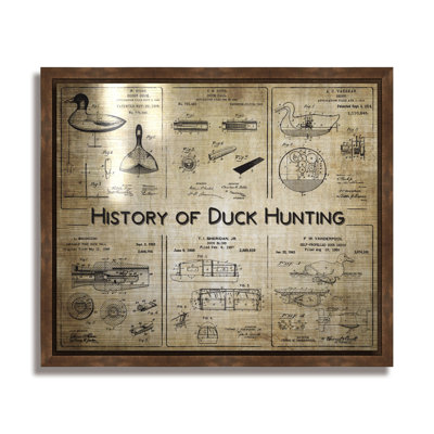 Histoire de la chasse au canard - collage de brevet