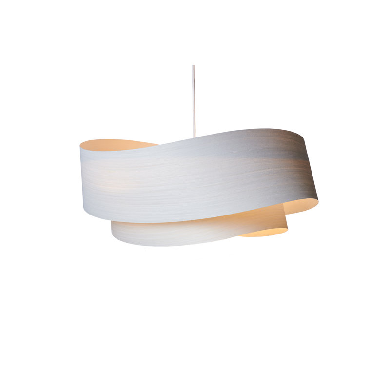 Flow Chandelier, White, 11" H x 33" W x 31" D