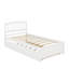 Lit plateforme simple en bois avec lit gigogne-936790341