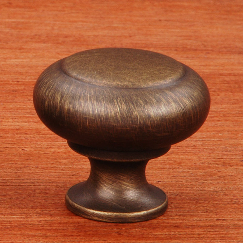 CK Series 1 1/4" Diameter Mushroom Knob, Antique English
