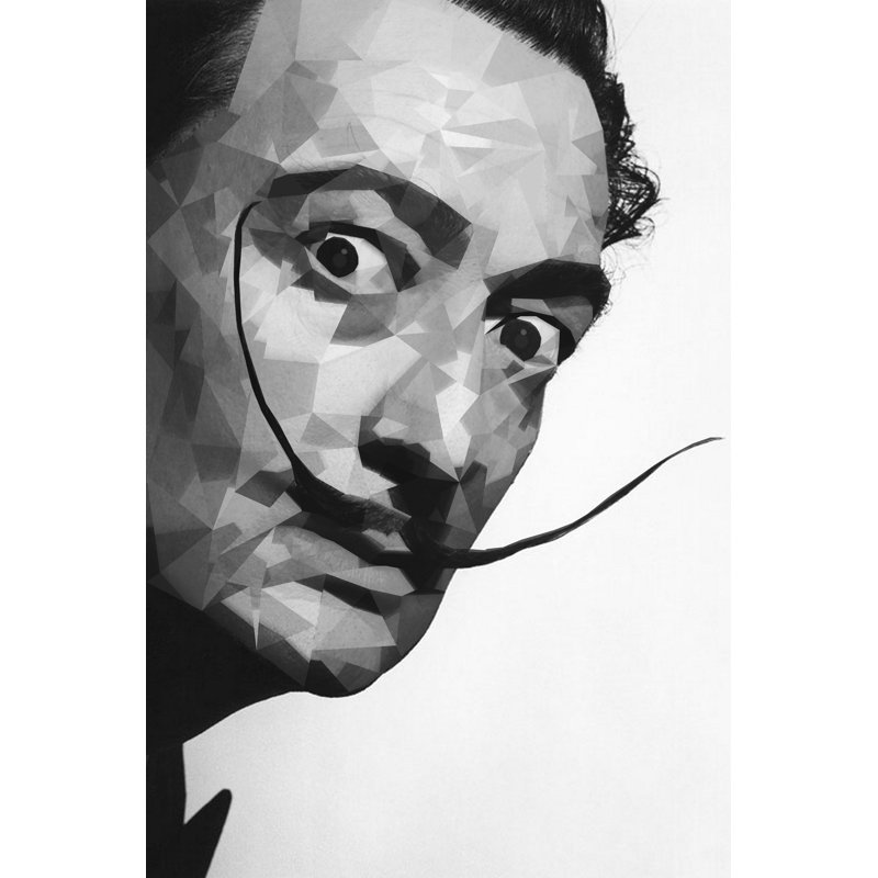 El Salvador Dali, art mural sur toile, art moderne célèbre, impression sur toile, H 32 po x l 48 po x P 0,1 po, Toile tendue