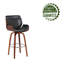 Livingston 70cm Swivel Faux Leather Mid-Century Counter Stool-1879758498