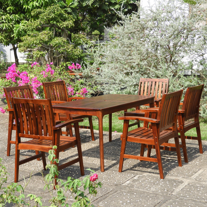 Ensemble repas 7 pièces patio Enright